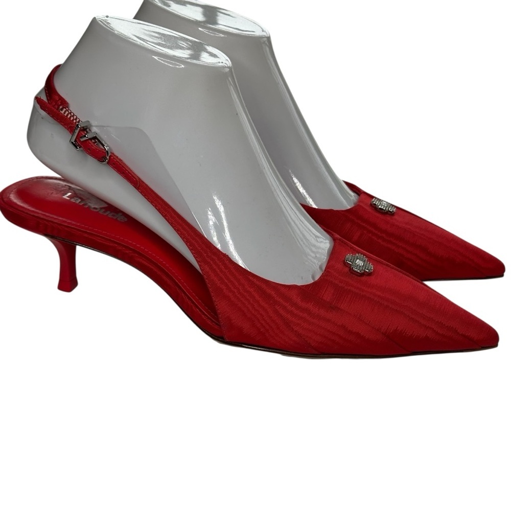 Larroude Maxine Pump In Red   Sz: 7 - Picture 9 of 13